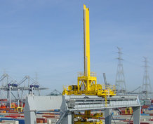 Power supply for the crab of 4 automated stacker cranes (ASC)